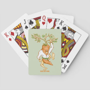 Karate carrot martial arts playing cards