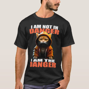 Karate Cat I Am Not In Danger I Am The Danger Cat T-Shirt