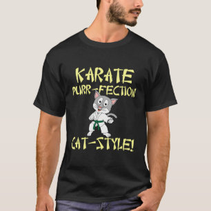 Karate Cat Lover Belt Martial Arts Taekwondo Fight T-Shirt