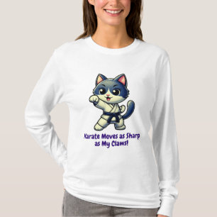 Karate Cat Martial Arts Workout Training T-Shirt