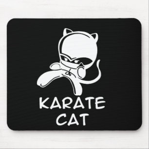 Karate Cat Sports For Men Women Kids  Mouse Pad