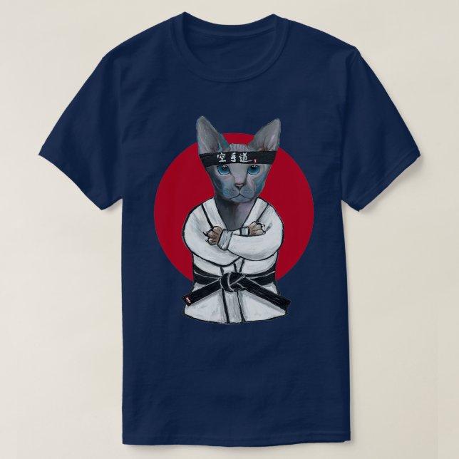 Karate Cat T-Shirt (Design Front)
