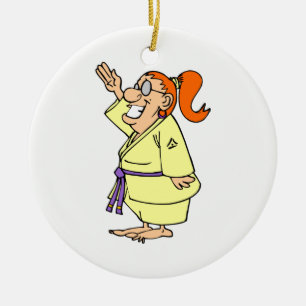Karate Ceramic Ornament