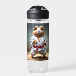 **"Karate Champion: The Fearless Guinea Pig"** Water Bottle
