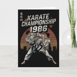 Karate Championship 1986 Vintage Style Card