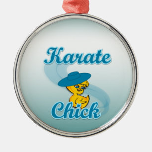 Karate Chick #3 Metal Tree Decoration