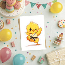 Karate Chick Greeting Card