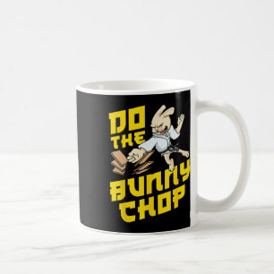 Karate Chop Action Bunny Pun Martial Arts Kids Boy Coffee Mug