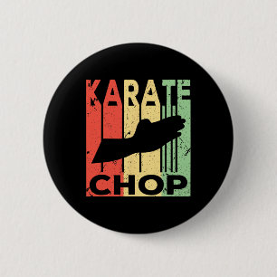 Karate Chop Vintage 6 Cm Round Badge