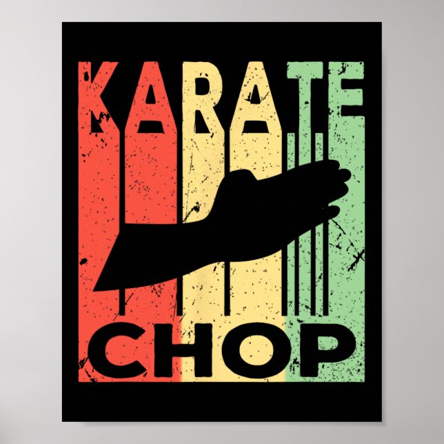 Karate Chop Vintage  Poster (Front)