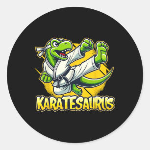 Karate classic round sticker