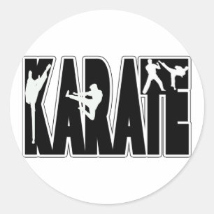 KARATE CLASSIC ROUND STICKER