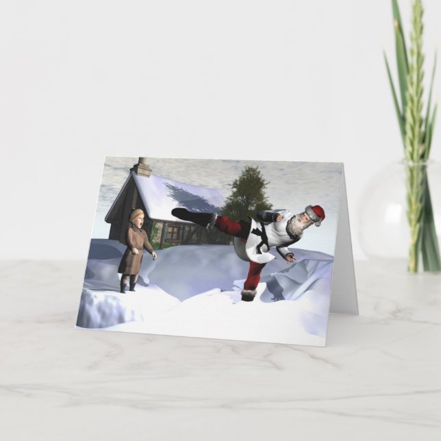 Karate Claus Holiday Card (Front)