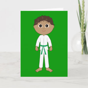 Karate Congratulations Green Belt Card
