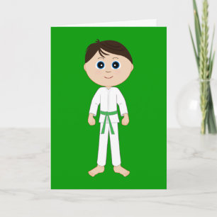 Karate Congratulations Green Belt Card
