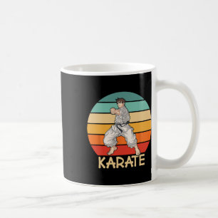 Karate Cool Karate Fighter Makes Punch In Karate Coffee Mug