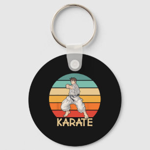 Karate Cool Karate Fighter Makes Punch In Karate  Key Ring