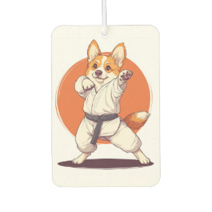 Karate Corgi � Martial Arts Dog Car Air Freshener