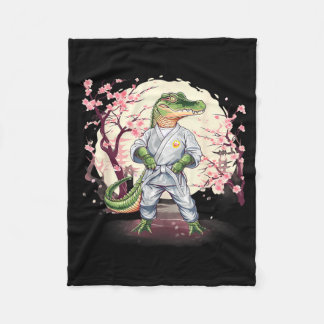 Karate Crocodile Animal MMA Taekwondo Martial Arts Fleece Blanket