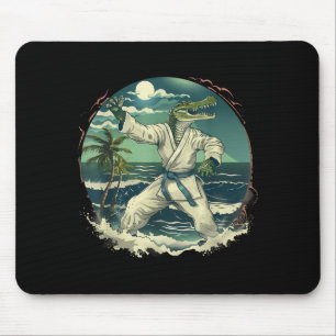 Karate Crocodile Animal MMA Taekwondo Martial Arts Mouse Pad