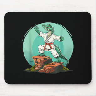 Karate Crocodile Motif Taekwondo Jiu-Jitsu MMA Mouse Pad