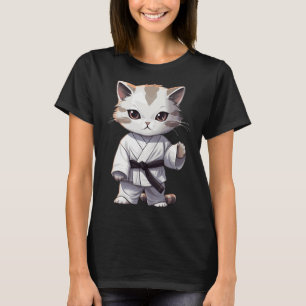 Karate Cute Kitten Martial Arts Kitty For Cat Love T-Shirt