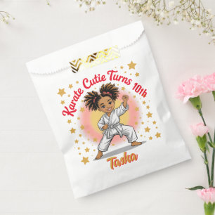Karate Cutie Birthday Girl Celebration Martial Art Favour Bag