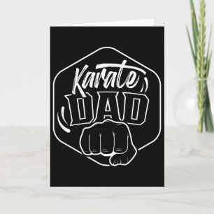 Karate Dad Coach Fighter Belt Martial Arts  Card