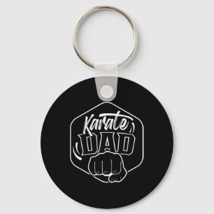 Karate Dad Coach Fighter Belt Martial Arts Key Ring