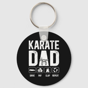 Karate Dad Drive Pay Clap Repeat Karate Father 1 Key Ring