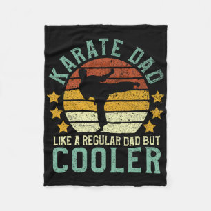 Karate Dad Funny Martial Arts Karateka Father Gift Fleece Blanket