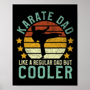 Karate Dad Funny Martial Arts Karateka Father Gift Poster