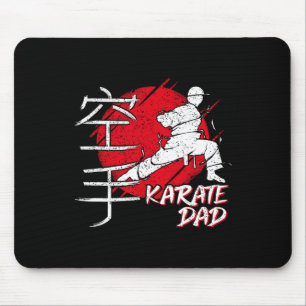 Karate Dad Japanese Sun Font Karate Dojo Martial A Mouse Pad