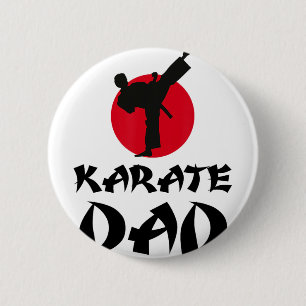 Karate Dad Martial Arts 6 Cm Round Badge