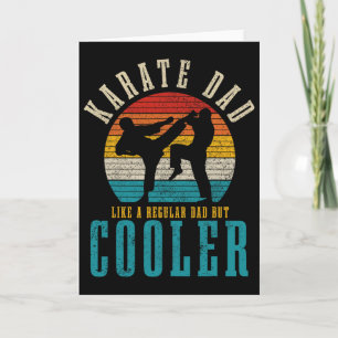 Karate Dad Martial Arts Funny Vintage Martial Arts Card