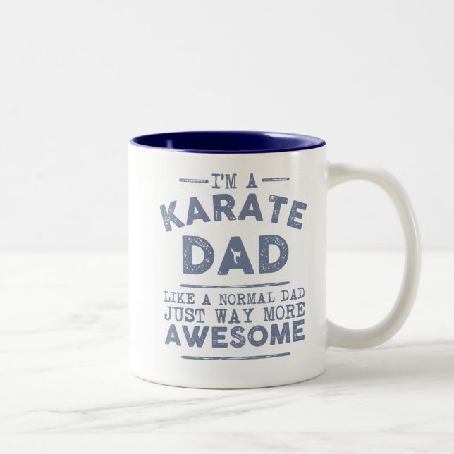 Karate Dad Mug (Blue) (Right)