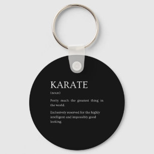 Karate Definition - Funny Sarcastic Karate Explana Key Ring