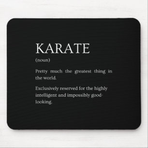 Karate Definition - Funny Sarcastic Karate Explana Mouse Pad