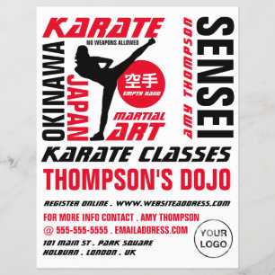 Karate Design, Karate Class Advertising Flyer