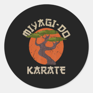 Karate Dojo Training Martial Arts Bonsai Tree Classic Round Sticker
