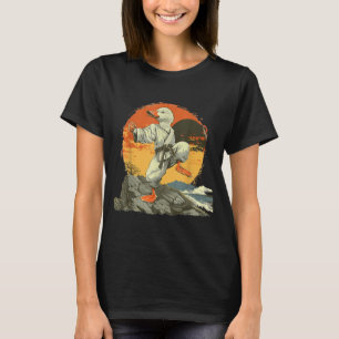 Karate Duck Kickboxing Jiu-Jitsu Sunset MMA T-Shirt