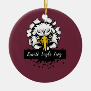 Karaté Eagle Fang T-Shirt Ceramic Ornament