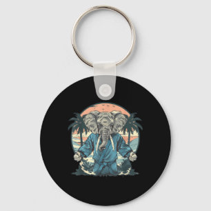 Karate Elephant Animal Jiu-Jitsu Mma Taekwondo Key Ring