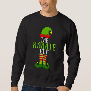 Karate Elf Matching Family Group Christmas Party P Sweatshirt
