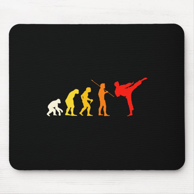 Karate Evolution Kung Fu Shotokan Gift Martial Art Mouse Pad (Front)