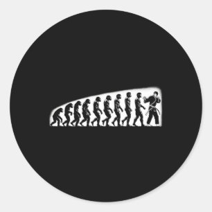 Karate Evolution Mma Kickboxing Muay Thai Jiu Jits Classic Round Sticker