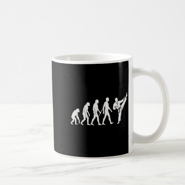 Karate Evolution MMA Kickboxing Muay Thai Martial Coffee Mug (Right)