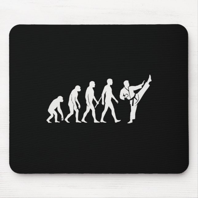 Karate Evolution MMA Kickboxing Muay Thai Martial Mouse Pad (Front)
