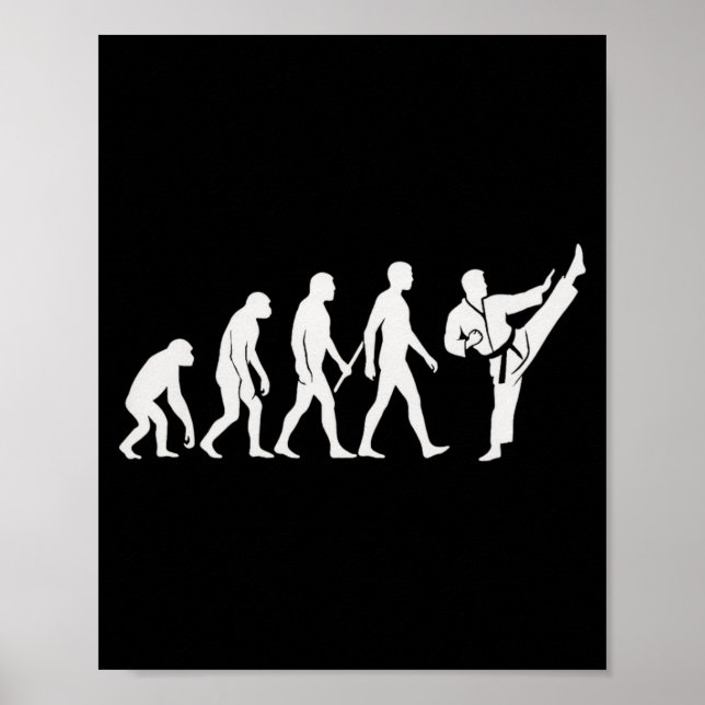 Karate Evolution MMA Kickboxing Muay Thai Martial Poster (Front)