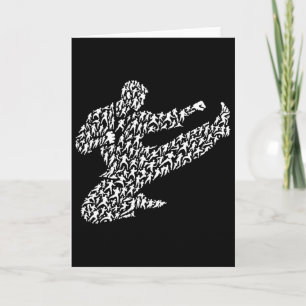 Karate Fighter And Kung Fu Card